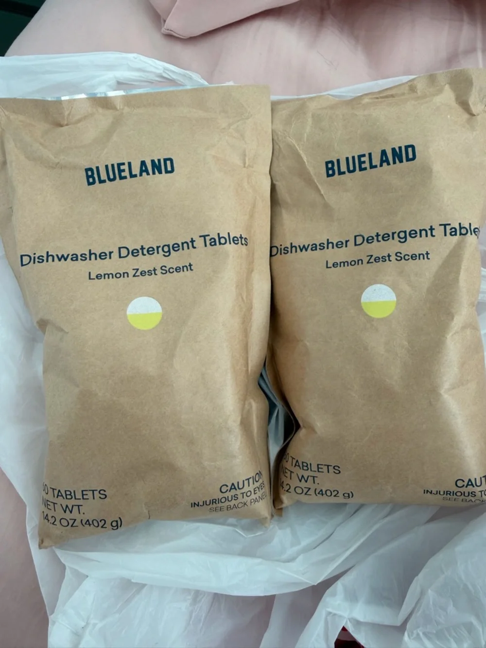 NWT Blueland Dishwasher Detergent Tablets - Lemon Zest (2pk)